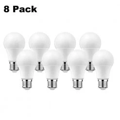 100-Watt Equivalent E26 A19 Medium Base Non-Dim Indoor and Greenhouse Full Spectrum Plant Grow LED Light Bulb (8-Pack) by YANSUN