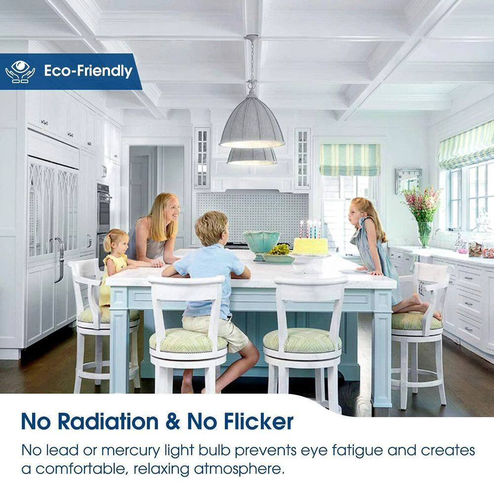 75-Watt Equivalence 12-Watt A19 E26 Base LED Light Bulb in 5000K Daylight White (8-Pack) by YANSUN 9 75-Watt Equivalence 12-Watt A19 E26 Base LED Light Bulb in 5000K Daylight White (8-Pack) by YANSUN - Image 7