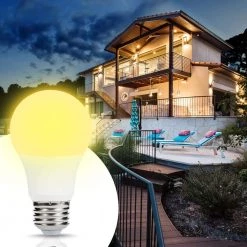 40-Watt Equivalent A19 6W Non-Dimmable Dusk to Dawn LED Light Bulb E26 Base in Warm White 2700K (4-Pack) by YANSUN -YANSUN Shop yansun led light bulbs h fzxp01402de26 6 n1 76 1000