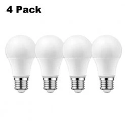 100-Watt Equivalent E26 A19 Medium Base Non-Dim Indoor and Greenhouse Full Spectrum Plant Grow LED Light Bulb (4-Pack) by YANSUN