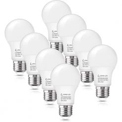 75-Watt Equivalence 12-Watt A19 E26 Base LED Light Bulb in 5000K Daylight White(8-Pack) by YANSUN