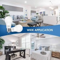 75-Watt Equivalence 12-Watt A19 E26 Base LED Light Bulb in 5000K Daylight White (8-Pack) by YANSUN -YANSUN Shop yansun led light bulbs h qp03603dw6e17 4 76 1000