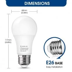 75-Watt Equivalence 12-Watt A19 E26 Base LED Light Bulb in 5000K Daylight White(8-Pack) by YANSUN -YANSUN Shop yansun led light bulbs h qp4902de26 6 76 1000