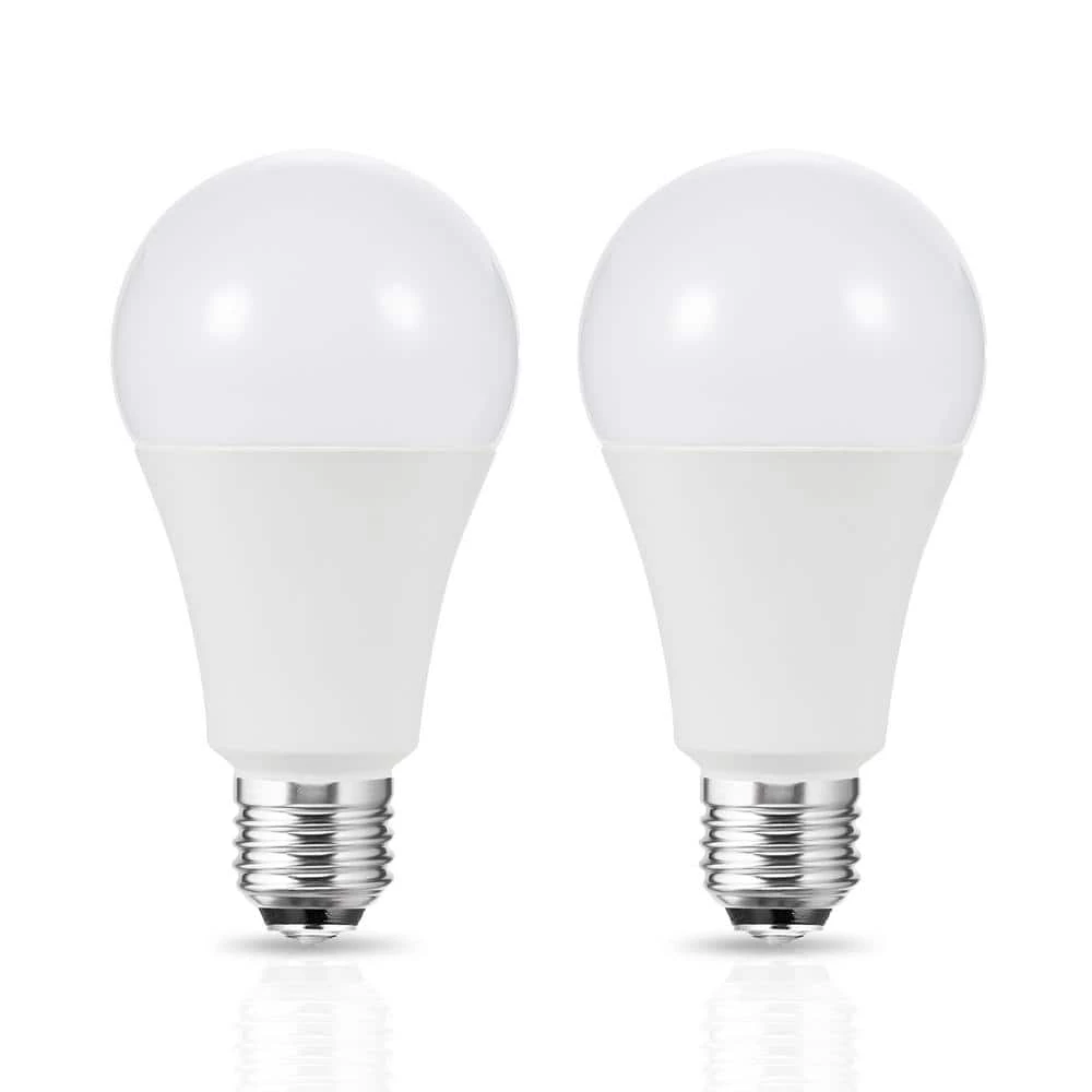 50/100/150-Watt Equivalent A21 3-Way LED Light Bulb in Soft White 2700K/Daylight 5000K/Neutral White 4000K(2-Pack) by YANSUN 3 50/100/150-Watt Equivalent A21 3-Way LED Light Bulb in Soft White 2700K/Daylight 5000K/Neutral White 4000K(2-Pack) by YANSUN