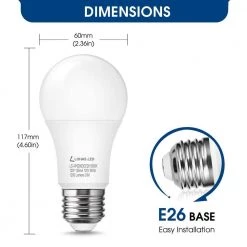 75-Watt Equivalence 12-Watt A19 E26 Base LED Light Bulb in 5000K Daylight White (8-Pack) by YANSUN -YANSUN Shop yansun led light bulbs h xp06602dgu24 2 c3 1000