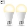 100-Watt Equivalent A19 12-Watt E26 Base Dusk to Dawn Sensor LED Light Bulb in Warm White, 3000K (2-Pack) by YANSUN -YANSUN Shop yansun led light bulbs h xp06702w12e26 2 64 1000