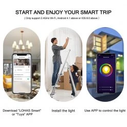 60-Watt Equivalent 8W Dimmable LED Smart Light Bulb E26 Base in RGB & Tunable White (2-Pack) by YANSUN -YANSUN Shop yansun led light bulbs h zn031w8e26 2 76 1000