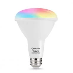 100 Watt Equivalence BR40 LED RGB Color Changing 2700K-6000K WiFi Smart Light Blub (1-Pack) by YANSUN