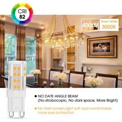 40-Watt Equivalent G9 Base Non-Dimmable LED Light Bulb in Warm White 3000K (5-Pack) by YANSUN -YANSUN Shop yansun led light bulbs ml gd00201dg9 4 1f 1000