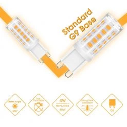 40-Watt Equivalent G9 Base Non-Dimmable LED Light Bulb in Warm White 3000K (5-Pack) by YANSUN -YANSUN Shop yansun led light bulbs ml gd00201dg9 4 44 1000