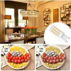 4-Watt, 40-Watt Equivalent G9 Non-Dimmable LED Light Bulb, Warm White 3000K (5-Pack) by YANSUN -YANSUN Shop yansun led light bulbs x110vgd00102g9 5 1f 1000