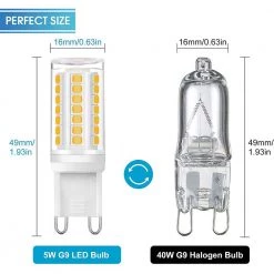 4-Watt, 40-Watt Equivalent G9 Non-Dimmable LED Light Bulb, Warm White 3000K (5-Pack) by YANSUN -YANSUN Shop yansun led light bulbs x110vgd00102g9 5 c3 1000