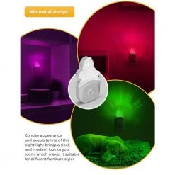 0.5-Wattage Dusk to Dawn Multi-Color Changing Integrated LED Plug-in Halloween Ghost Night Light (2-Pack) by YANSUN -YANSUN Shop yansun led night lights h 110vgy0050r 4 44 1000
