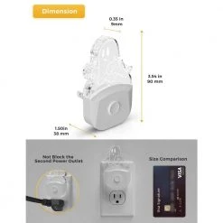 0.5-Wattage Dusk to Dawn Multi-Color Changing Integrated LED Plug-in Halloween Ghost Night Light (2-Pack) by YANSUN -YANSUN Shop yansun led night lights h 110vgy0050r 4 c3 1000