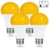 6-Watt, 40-Watt Equivalent 2000K A19 Dusk to Dawn Outdoor Bug Light Yellow LED Light Bulb(4-Pack) by YANSUN -YANSUN Shop yellow yansun bug light bulbs h gg xc003ow6e26 4n1 64 1000